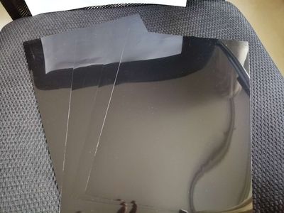 black polyester film